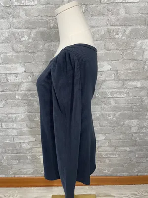 Maurices Ribbed Envelope Neck Long Sleeve Tee thumbnail 3
