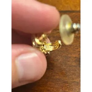 925 sterling silver gold tone earrings thumbnail 6
