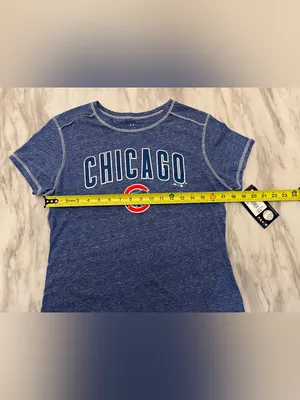 MLB Chicago Cubs Blue Short Sleeve Tee Size M thumbnail 8
