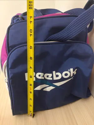 Reebok Vintage Blue and Magenta Duffel gym bag thumbnail 8