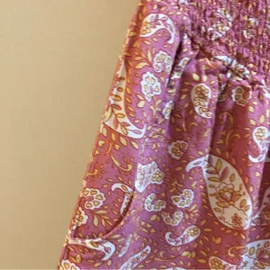 Patrons Of Peace Tube Top Halter pocket jumper! Mauve Pink thumbnail 6