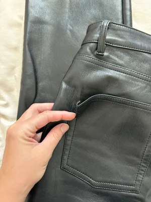 Aritzia Straight Leg Leather Pants thumbnail 4