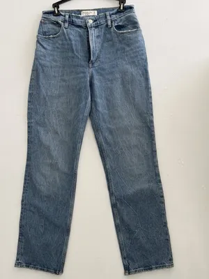NEW Abercrombie & Fitch Jeans The 90s Straight Ultra High Rise 28/6 Womens thumbnail 2