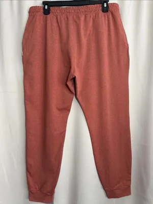 Vuori Performance Jogger Pants Cinnamon Heather Womens Large VW303 Orange Rust thumbnail 2