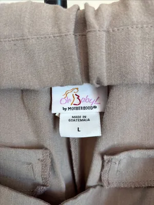 Motherhood Beige Straight-Leg Maternity Capris thumbnail 2