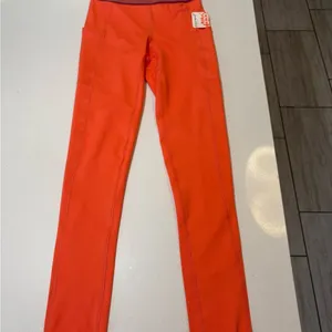 NWT FP Movement Endurance orange leggings size XS thumbnail 3