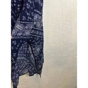 Gap Dress Womens XS Navy Blue White Bandana Paisley Sleeveless‎ Midi Tie Waist thumbnail 3