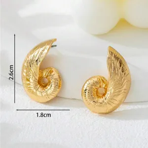 Gold Shell Earrings thumbnail 5