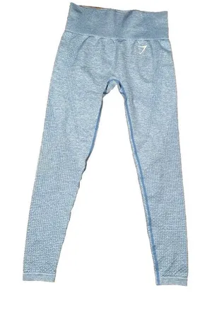 Gymshark Blue Fitness Workout Athletic Leggings‎ Size Small thumbnail 1