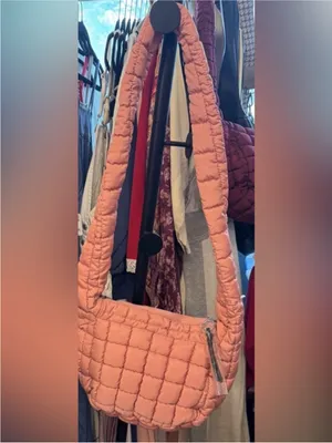 NWT Free People FP Movement Quilted Baby Carryall Sling Bag ballet slipper pink thumbnail 8