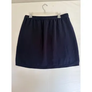 J. Crew Navy Blue Tulip Hem Mini Skirt with Pockets Size 12 Drawstring Waist thumbnail 11