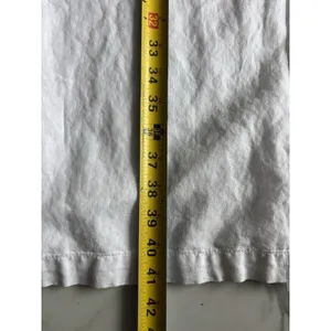 Merona White Linen Blend Pants XXL Wide Leg Drawstring Elastic Waist Resort thumbnail 4