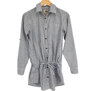 Rare The North Face Coolmax Cinch Waist Hiking Shirt 85/US SM‎ Gingham Korea thumbnail 2