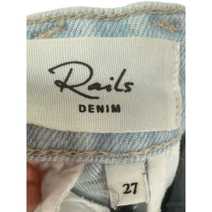 Rails Women's Getty Crop High Rise Wide Leg Jeans Light Wash Blue Size 27 Denim thumbnail 3