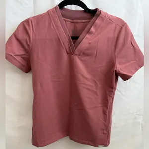 Figs Dusty Rose V-Neck Scrub Top thumbnail 1
