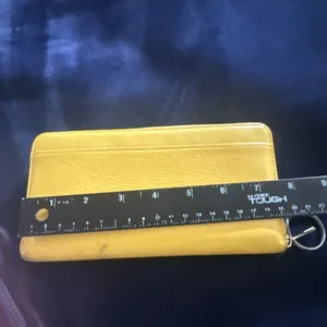 Kate Spade New York Bilfold Slim Card Case Key Ring Wallet - Canary Yellow thumbnail 5