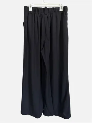 Halara High Waisted Plicated Side Pocket Wide Leg Waffle Work Pants Size L(Petit thumbnail 4