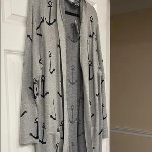 Verve Ami Gray Anchor Cardigan thumbnail 3