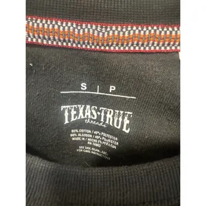 Texas True Threads Mama Sweatshirt Black Pink Chenille Patch Thumbhole Small thumbnail 4