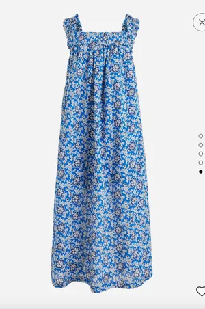 J. Crew Floral Cotton Sundress thumbnail 2