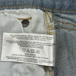 Eddie Bauer Straight Leg Stretch Denim Mid Rise Womens 10 or 30 Waist Blue Jeans thumbnail 10