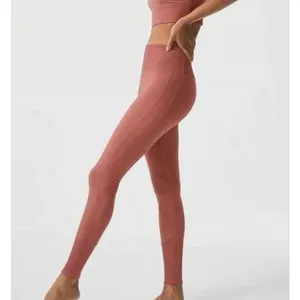 Alo Yoga Pink High-Waist Alosoft Lounge Legging Yoga Pants Workout Women's Small thumbnail 3