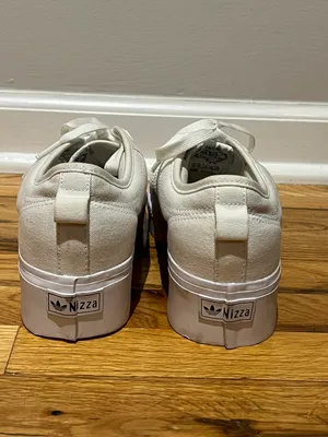 Adidas Women’s Nizza Platform White Lace Up Sneakers (Size 11) thumbnail 4