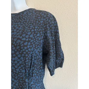 NWT Anthropologie Rue Stiic Blue Heart Print Size Small Open Back‎ Maxi Dress thumbnail 3