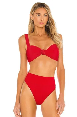 Beach Riot Red Bikini Top thumbnail 1