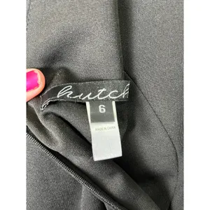 Hutch‎ Sequin Stripe Party Cocktail Mini Dress Black 3/4 Sleeve Women's Size 6 thumbnail 5