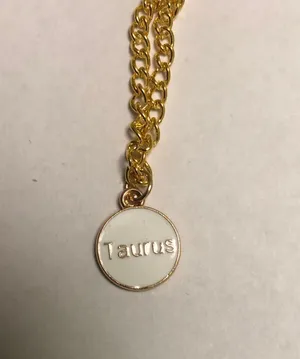 Taurus Zodiac Sign Pendant Necklace thumbnail 3