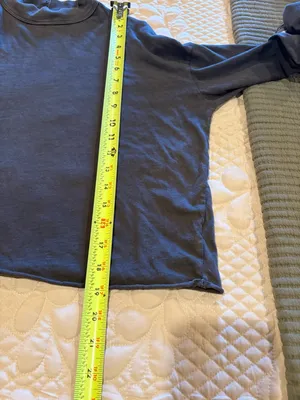 Aerie Washed Black Long-Sleeve Mock Neck Crop Top XS thumbnail 10