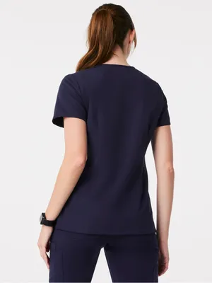 Figs Catarina One Pocket Scrub Top Navy Blue Size Small thumbnail 2