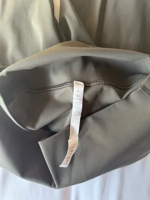 Lululemon Align High Rise Crop Leggings Dark Olive Green Size 6 thumbnail 3