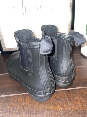Hunter Original Black Short Chelsea Rain Boots Size 7 thumbnail 9