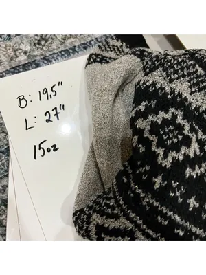 Maurices Nordic Pattern Cowl Neck Sweater Metallic Gray Black Size Medium NWT thumbnail 8