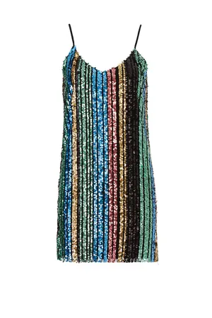 Show Me Your MuMu Vivian Colorful Sequin Vertical Striped Mini Dress thumbnail 5