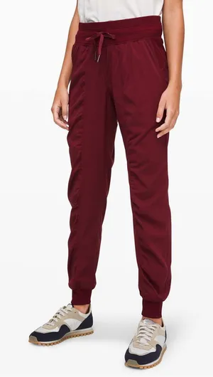 Lululemon Dance Studio Jogger Size 4 Deep Rouge Burgundy Swift Pants W5BPJS thumbnail 1