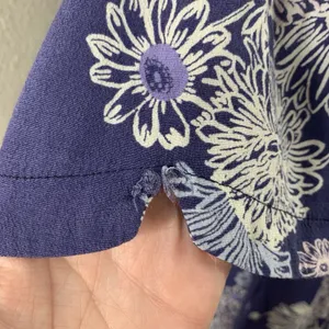 FREE PEOPLE Womens Sz S Floral Blue Hawaii Mini Fit & Flare Dress Pockets *Flaw thumbnail 6