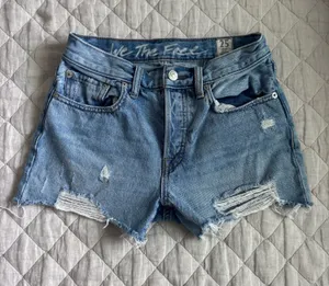Free People Denim Shorts Cut-Off thumbnail 1