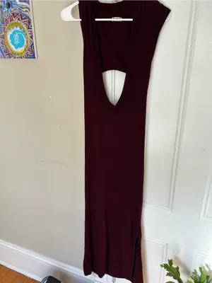☀️3/25 Free People Intimately Free All About Slip Knit Ribbed Dress large no bra thumbnail 2