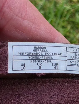 Merrell slide sandals Marron suede 2 Sized Shoes size 9 & 10 thumbnail 10