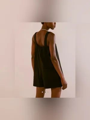 NWT Free People FP Beach Nichola Romper - black - XS thumbnail 9