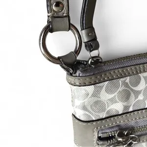 Coach Gray and White Crossbody Bag with Animal Print thumbnail 7