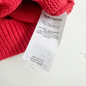 Reformation | Allegra Cotton Halter Scarf Knit Sweater Tank Sun-Dried Tomato Red thumbnail 7