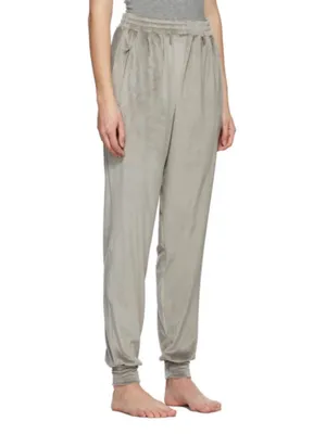 SKIMS Velour Joggers Smoke Gray Large L Velvet Zip Pocket Sweatpants Cozy Y2K thumbnail 5
