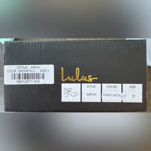 Lulu's Metallic Green Block Heel Sandals thumbnail 5