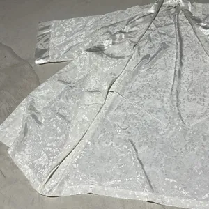 Victoria's Secret Gold Label VTG 90s Satin Lace Ivory Robe One Size Y2K Retro thumbnail 7
