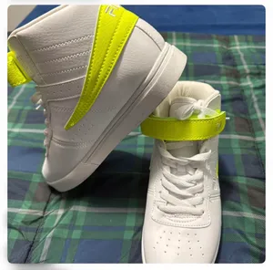 White and green Fila high top sneakers #Fila #HighTops thumbnail 2