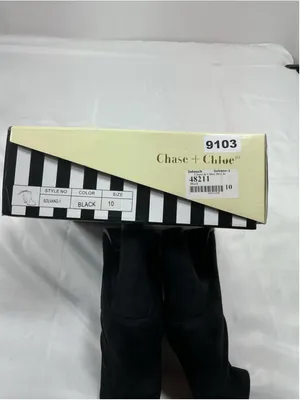 Womans New Chase & Chloe Solvang Pullon Ankle Boots Size 10 Black thumbnail 6